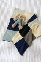 Personalised Baby Blanket - Patchwork Blue - Nana Huchy