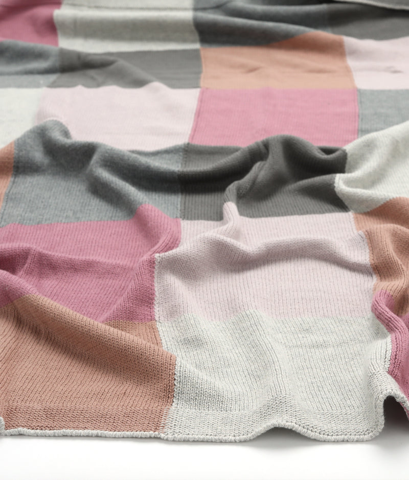 Personalised Baby Blanket - Patchwork Lilac - Nana Huchy