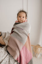 Personalised Baby Blanket - Patchwork Lilac - Nana Huchy