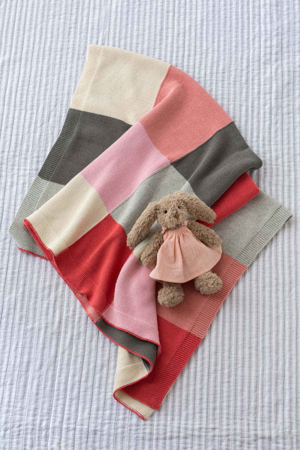 Personalised Baby Blanket - Patchwork Pink - Nana Huchy