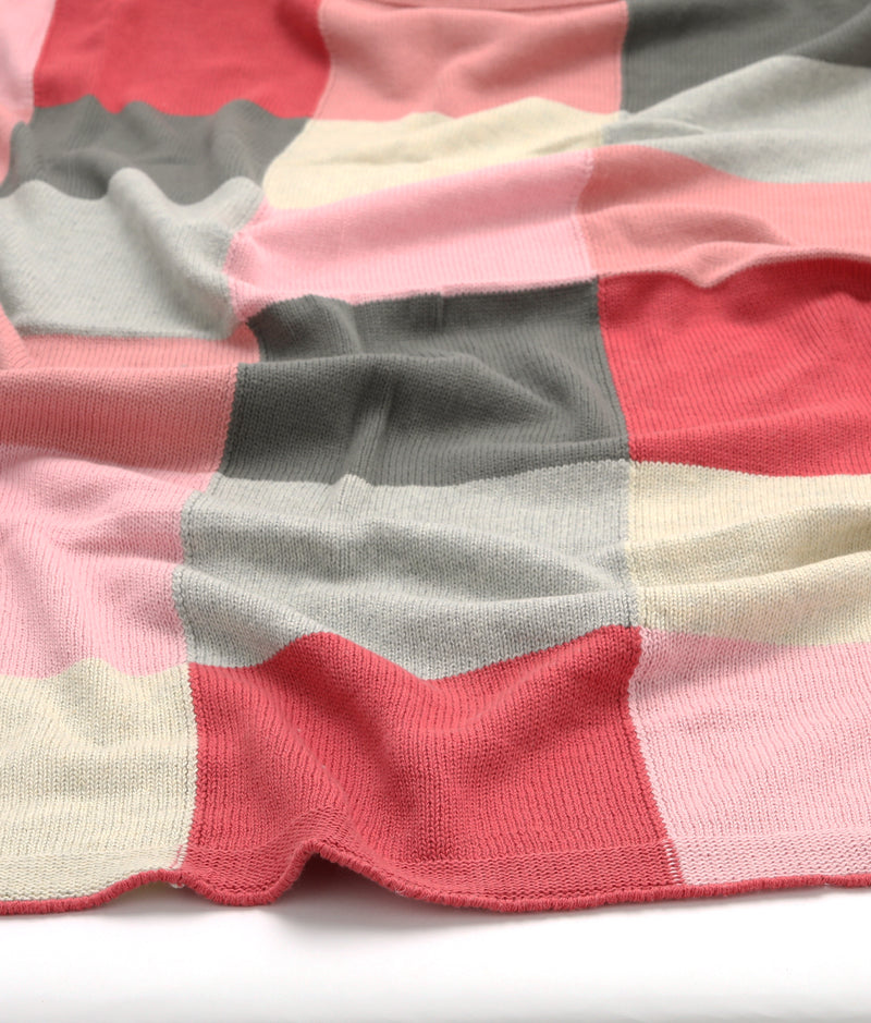 Personalised Baby Blanket - Patchwork Pink - Nana Huchy
