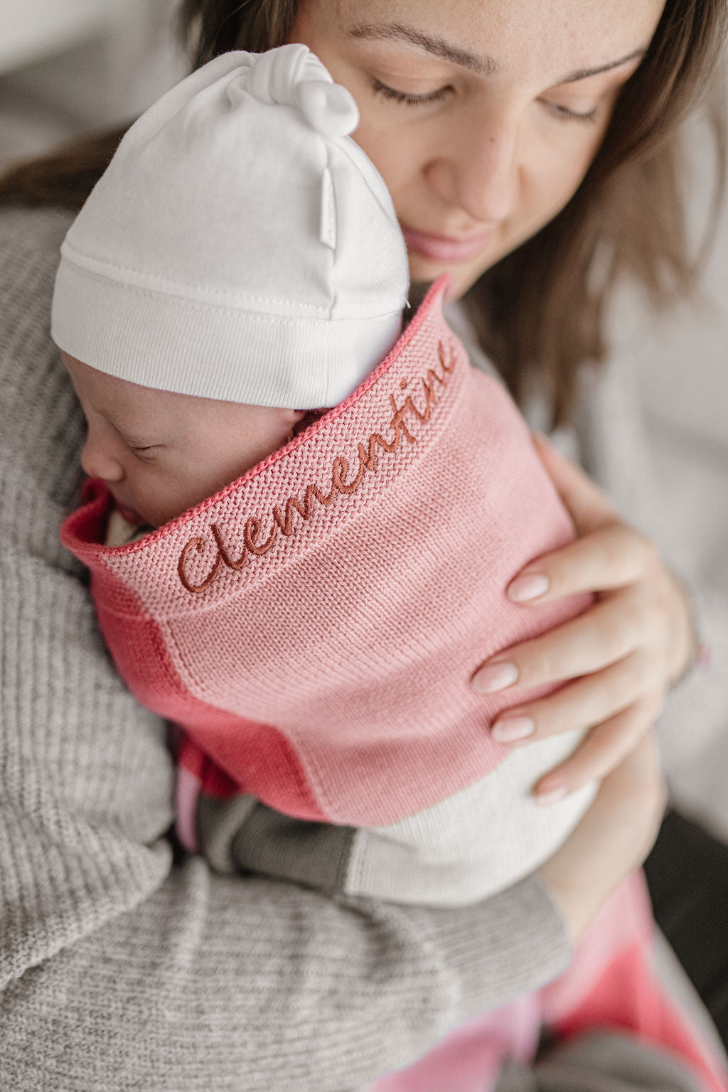 Personalised Baby Blanket - Patchwork Pink - Nana Huchy