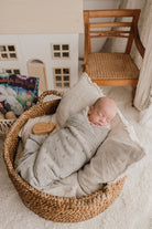 Personalised Baby Blanket - Pointelle Grey - Nana Huchy