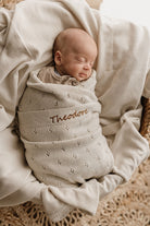 Personalised Baby Blanket-Pointelle Oatmeal - Nana Huchy