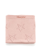 Personalised Baby Blanket - Star Pink - Nana Huchy