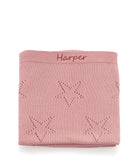 Personalised Baby Blanket - Star Pink - Nana Huchy