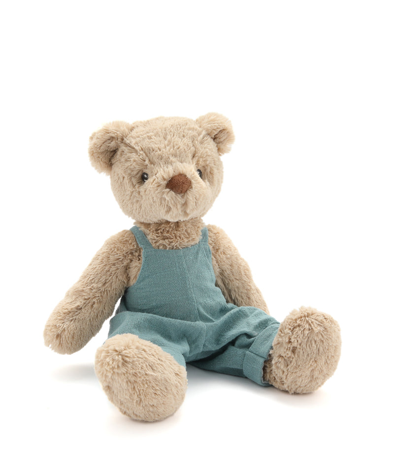 Personalised Bear - Mr Honey Bear Blue Overalls - Nana Huchy