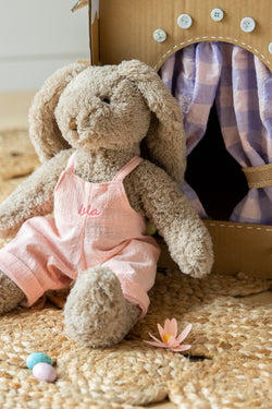 Personalised  Bunny - Mr Honey Bunny Baby Pink - Nana Huchy