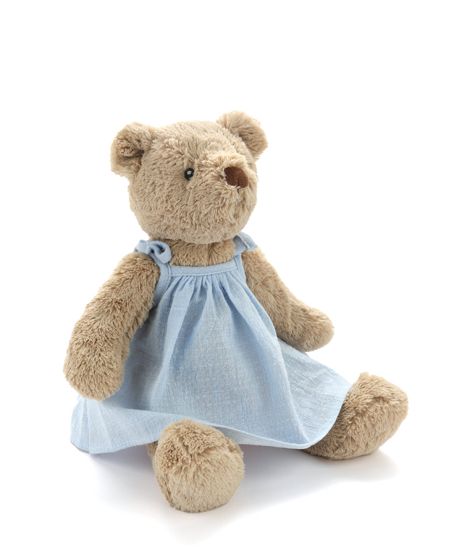 Personalised Honey Bear Dress - Baby Blue - Nana Huchy