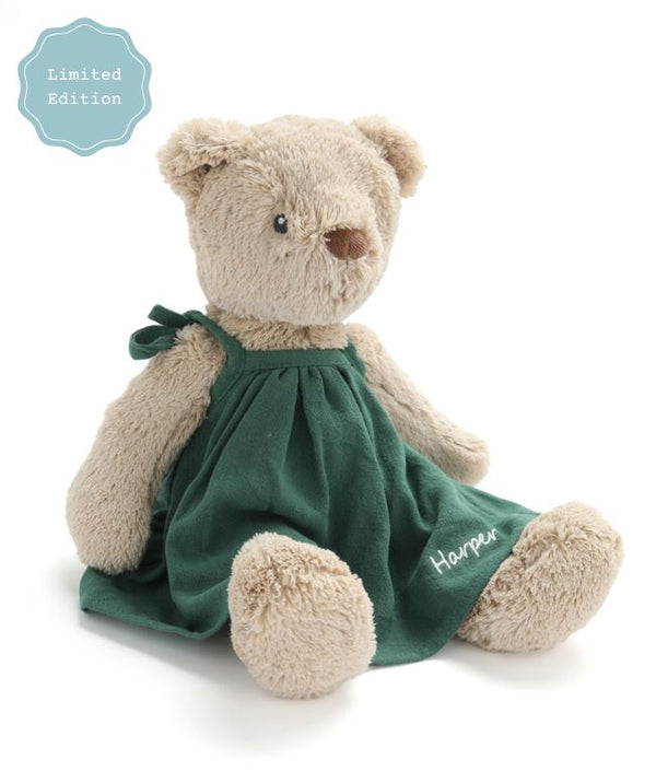 Personalised Honey Bear Dress - Green - Nana Huchy