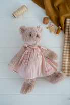 Personalised Honey Bear Dress - Pink Stripe - NanaHuchy