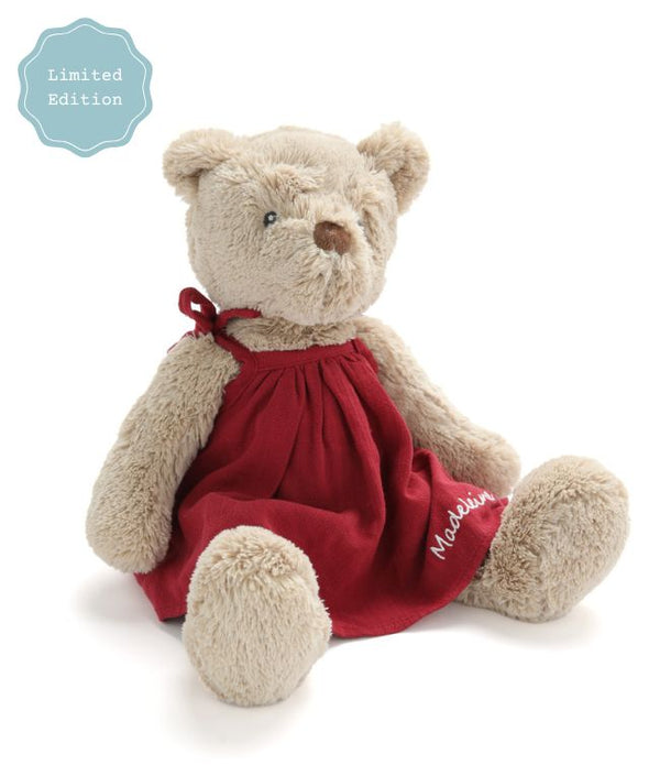 Personalised Honey Bear Dress - Red - Nana Huchy
