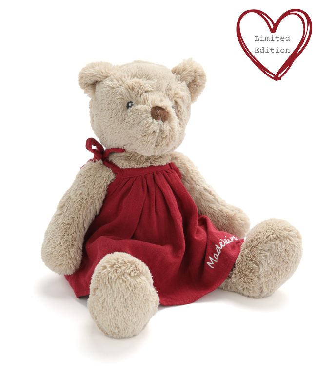 Personalised Honey Bear Dress - Red - Nana Huchy