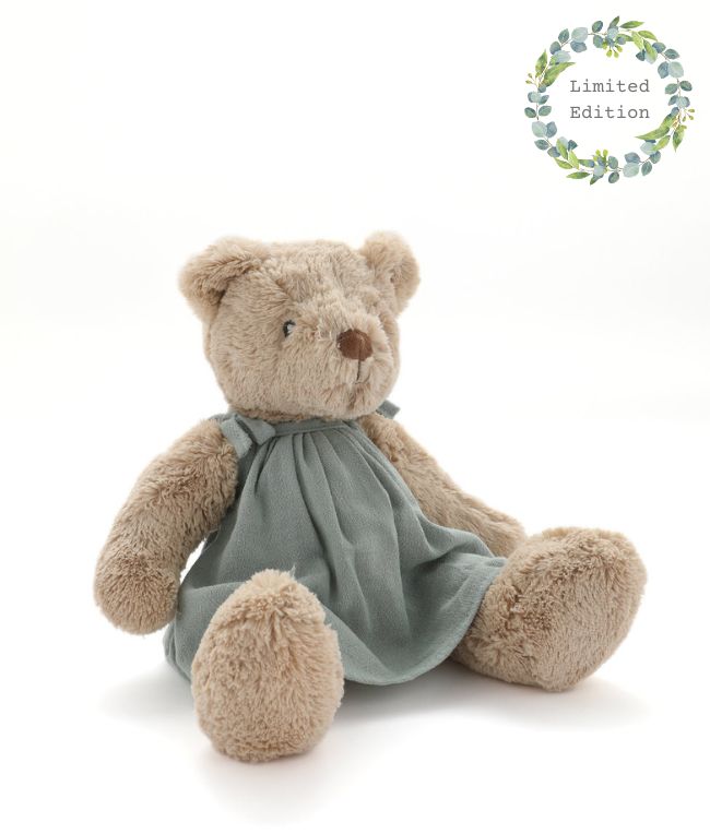 Personalised Honey Bear Dress - Xmas Sage - Nana Huchy