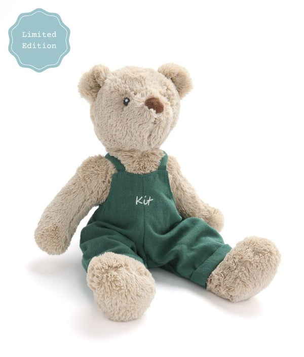 Personalised Honey Bear Overalls - Green - Nana Huchy