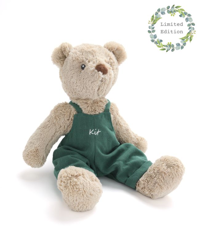 Personalised Honey Bear Overalls - Green - Nana Huchy
