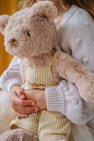 Personalised Honey Bear Overalls - Mustard Stripe - NanaHuchy
