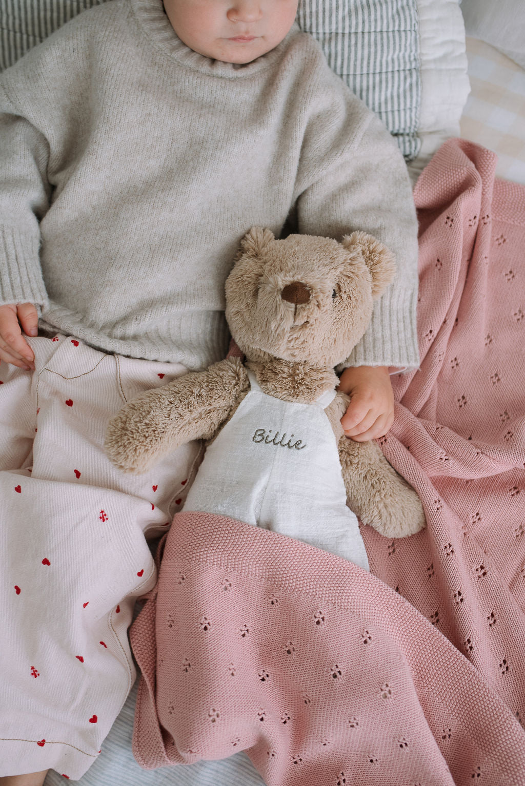 Personalised Honey Bear Overalls - White - Nana Huchy