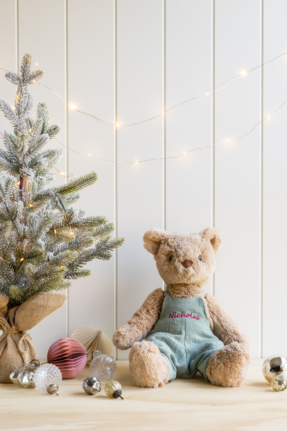Personalised Honey Bear Overalls - Xmas Sage - Nana Huchy