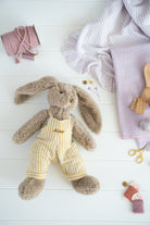 Personalised Honey Bunny Overalls - Mustard Stripe - NanaHuchy