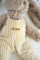 Personalised Honey Bunny Overalls - Mustard Stripe - NanaHuchy