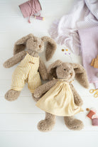 Personalised Honey Bunny Overalls - Mustard Stripe - NanaHuchy