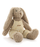 Personalised Honey Bunny Overalls - Mustard Stripe - NanaHuchy