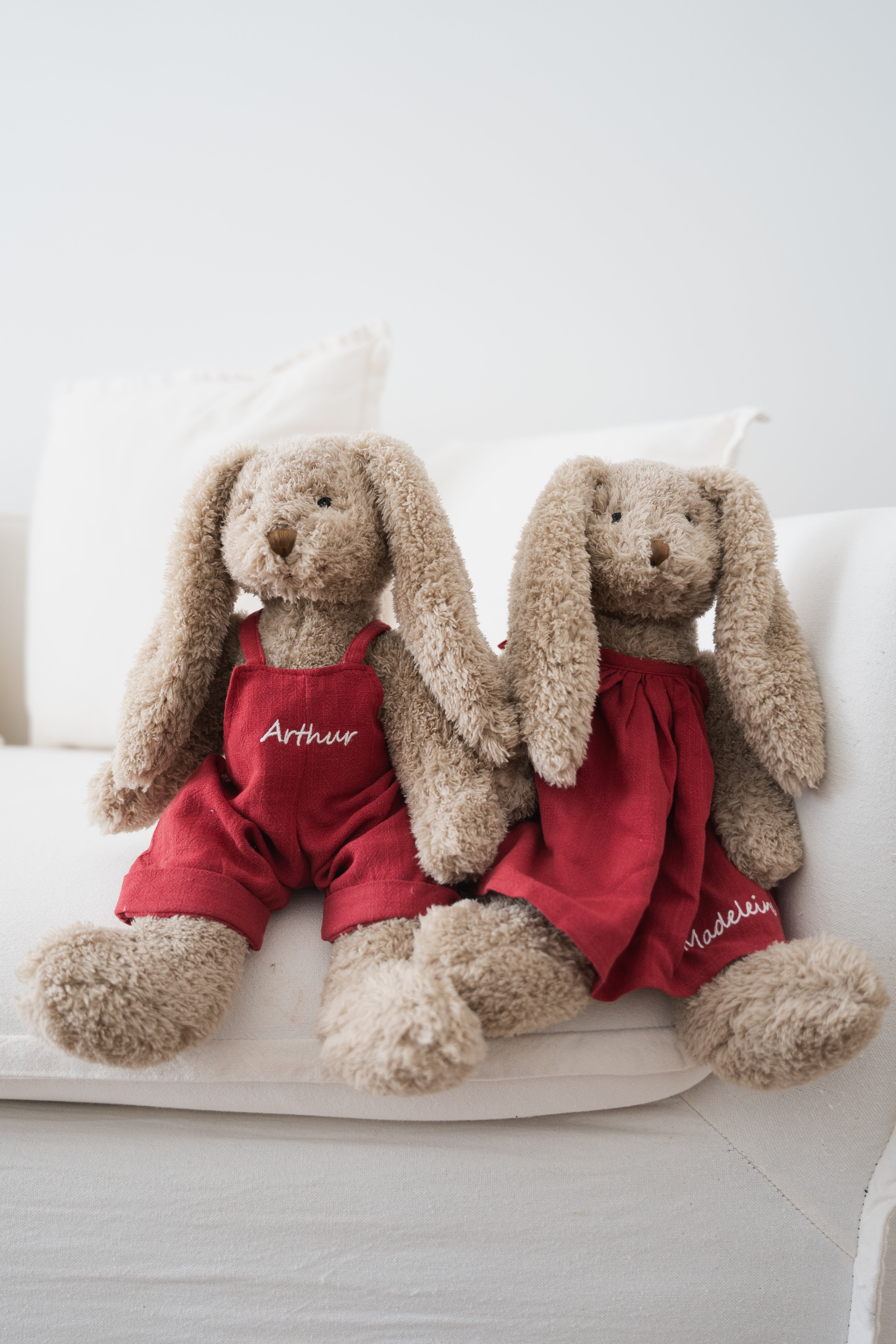 Personalised Honey Bunny Overalls - Red - Nana Huchy