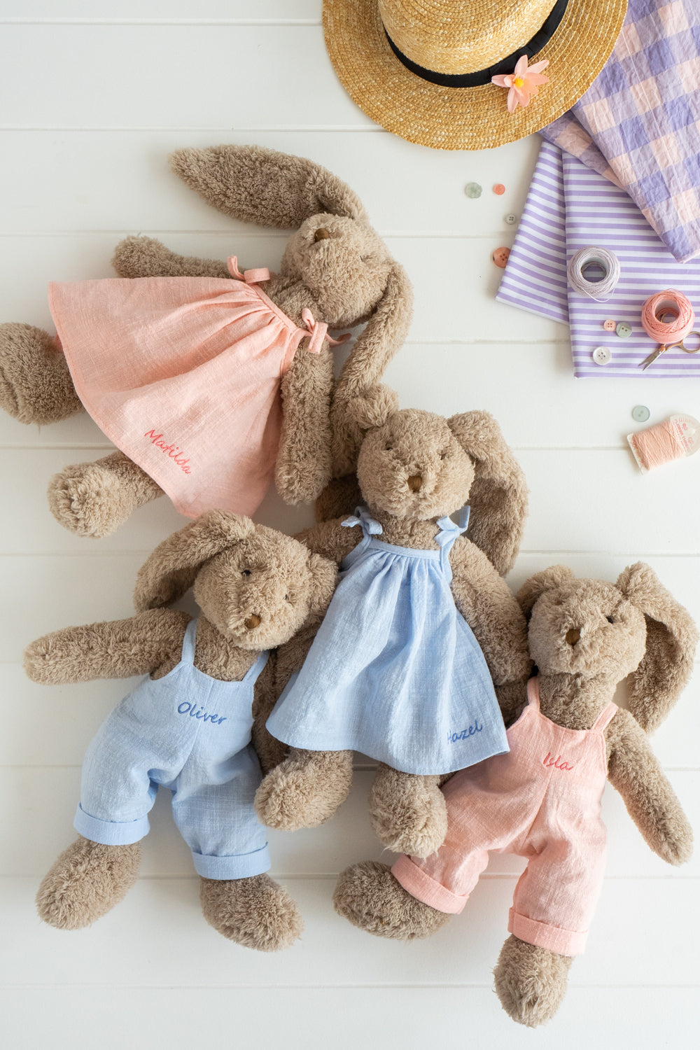 Personalised Overalls - Baby Blue - Nana Huchy