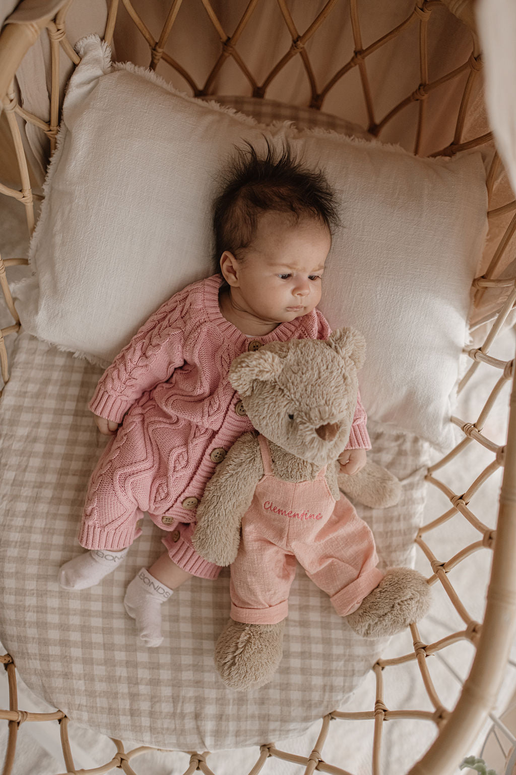 Personalised Overalls - Baby Pink - Nana Huchy