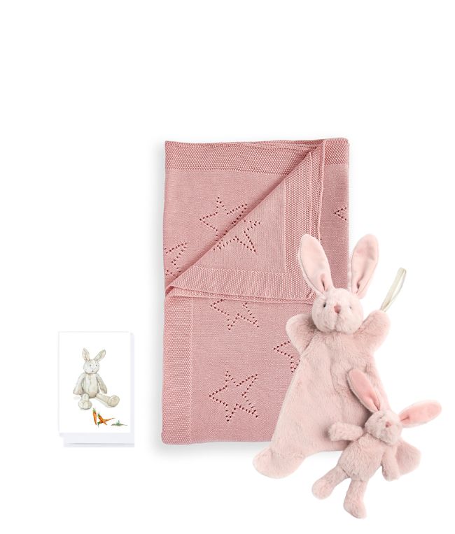 Personalised Pink Newborn Pixie Bunny Bundle - Nana Huchy