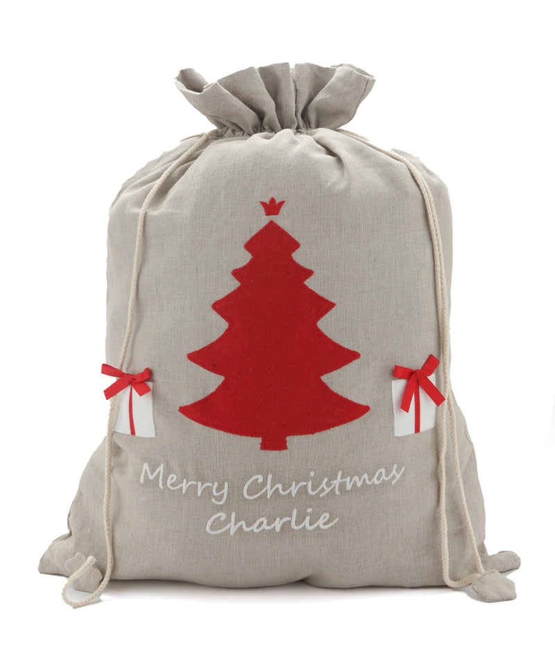 Personalised Santa Sack - Tree - NanaHuchy