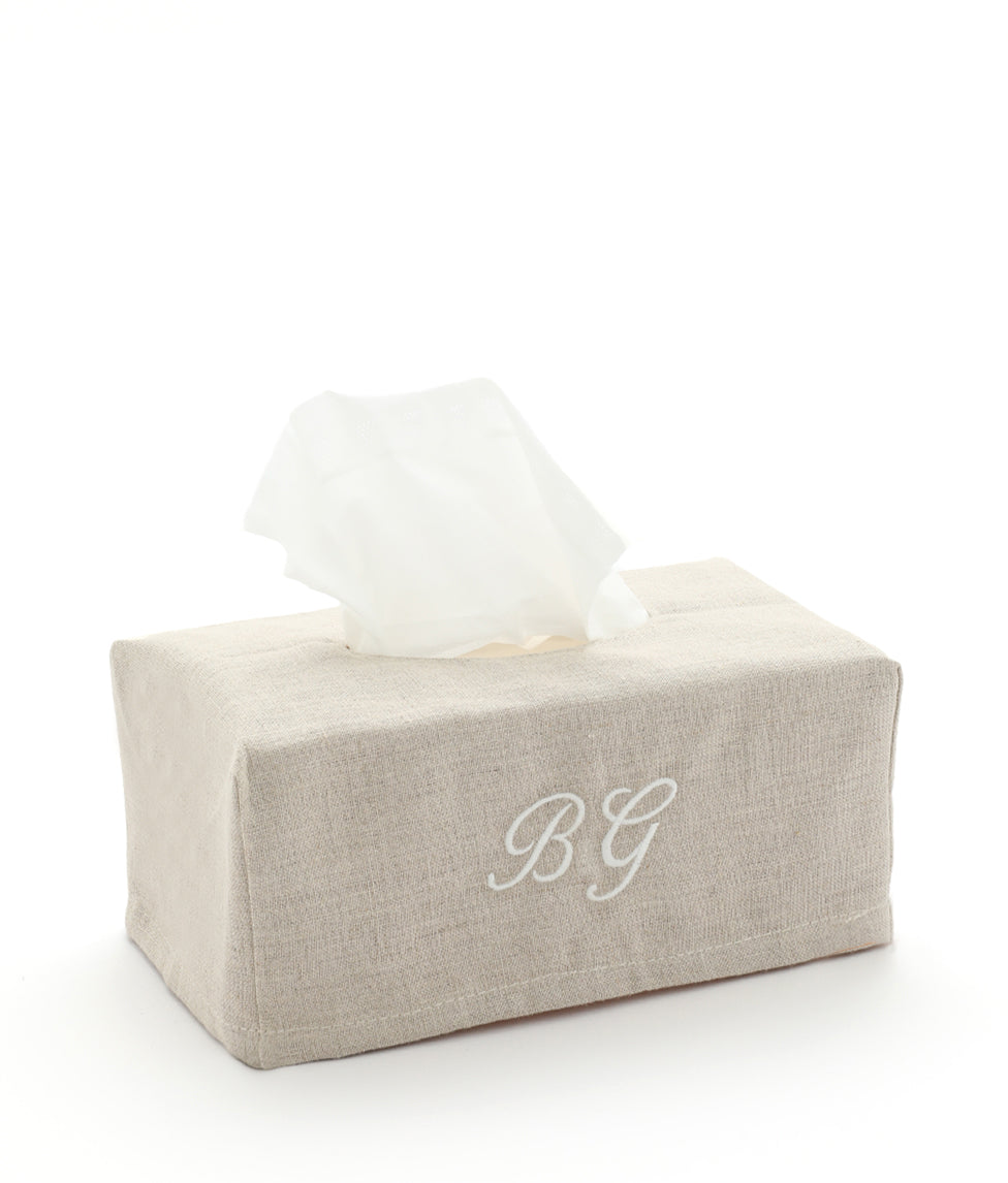 Personalised Tissue Box Cover Large - Ecru - Nana Huchy