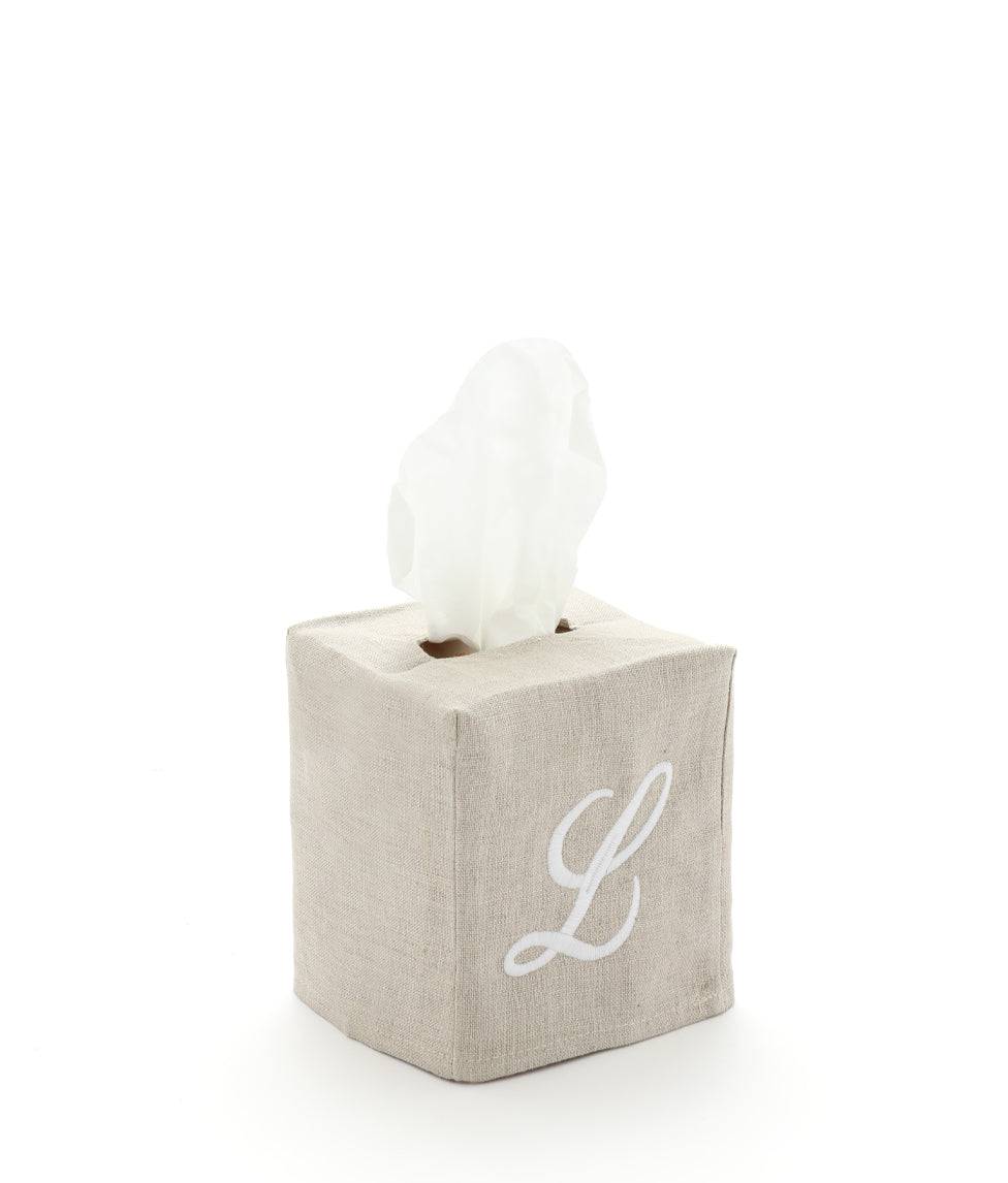 Personalised Tissue Box Cover Small - Ecru - Nana Huchy