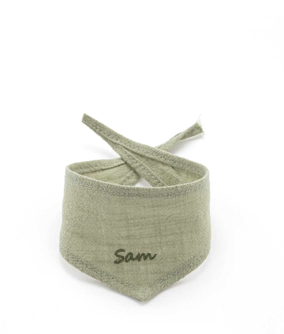 Personalised Toy Bandana - Sage - NanaHuchy