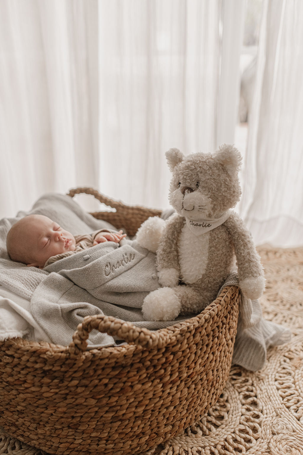 Personalised Toy Bandana - White - NanaHuchy