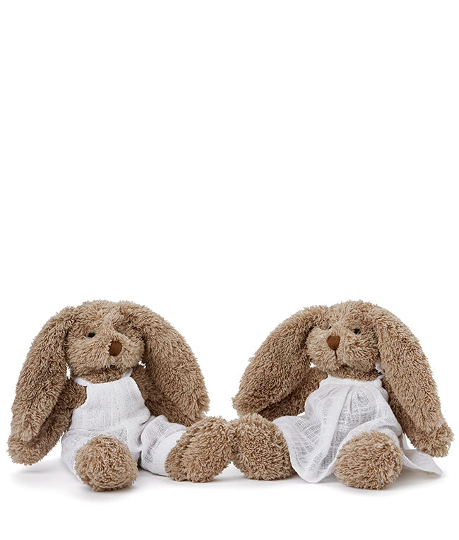 Two Little Honey Bunnies - White - Nana Huchy