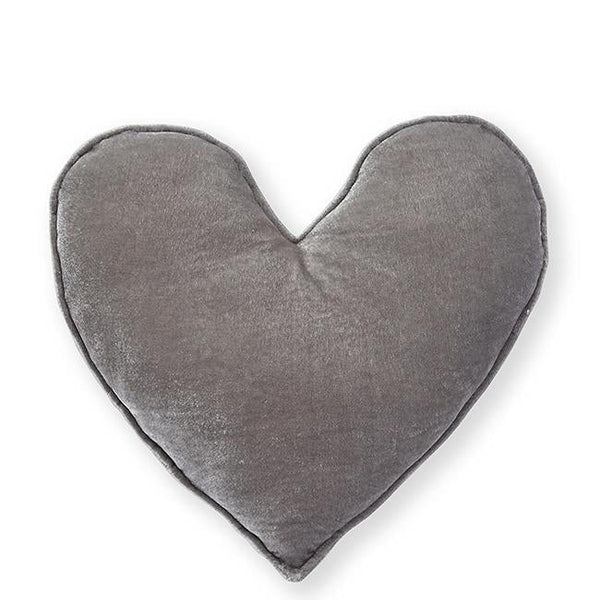 Grey heart pillow best sale