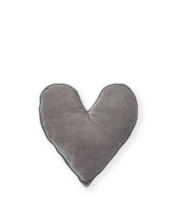 Velvet Heart Cushion Sml-Grey - Nana Huchy