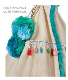 Woodstock Wigwam Doll's Teepee-Aqua - Nana Huchy