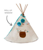 Woodstock Wigwam Doll's Teepee-Aqua - Nana Huchy