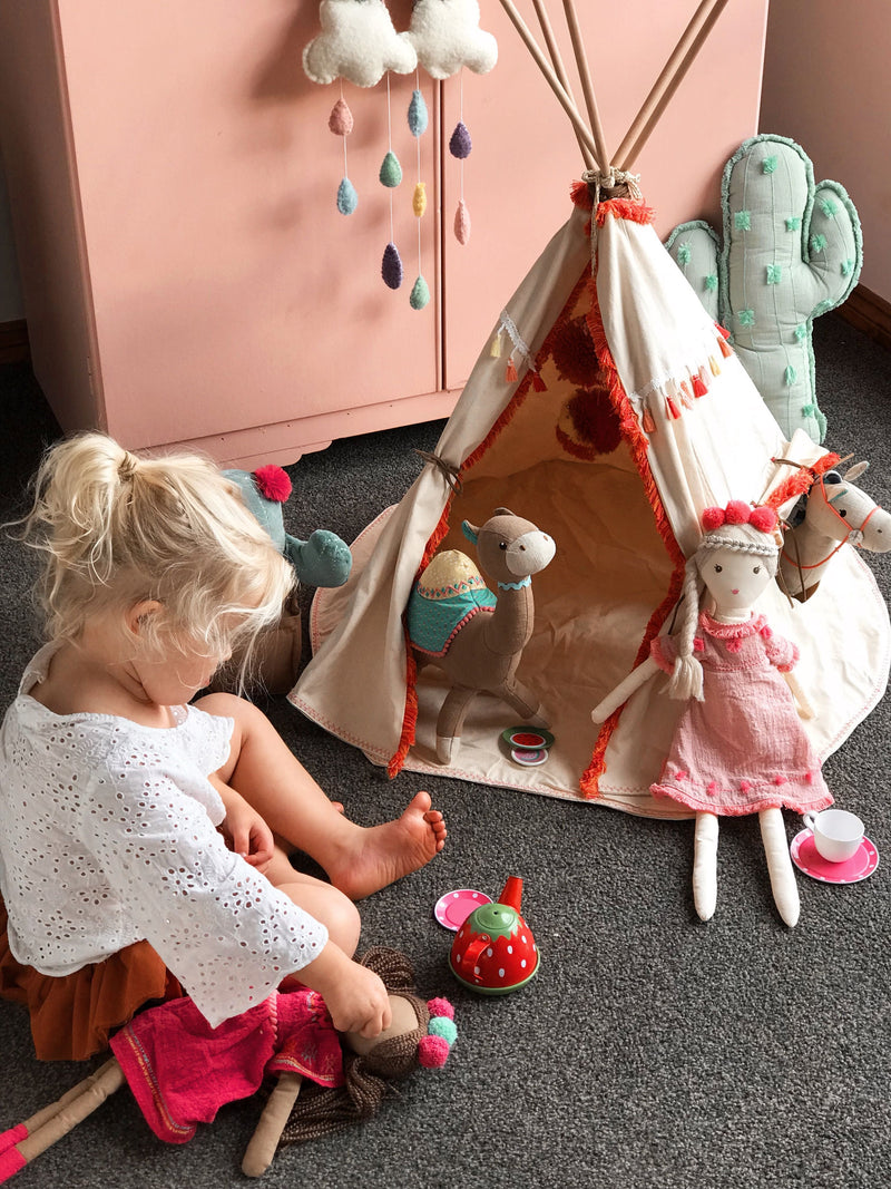 Woodstock Wigwam Doll's Teepee-Coral - Nana Huchy