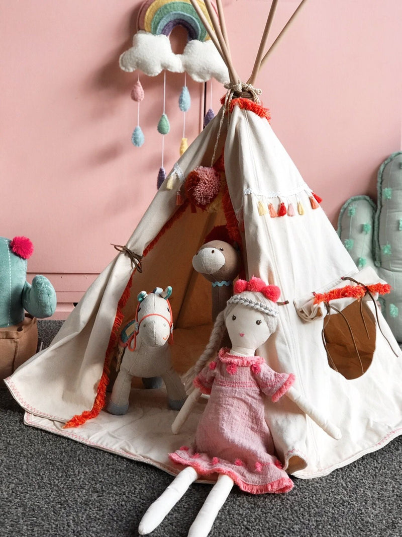 Woodstock Wigwam Doll's Teepee-Coral - Nana Huchy