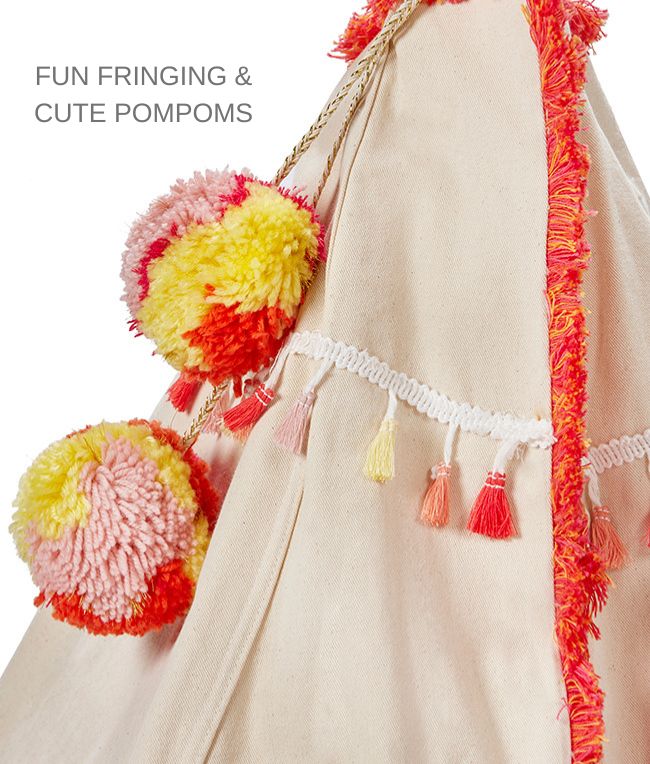 Woodstock Wigwam Doll's Teepee-Coral - Nana Huchy