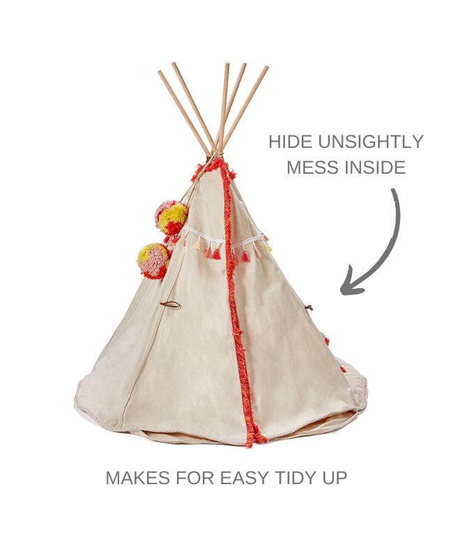 Woodstock Wigwam Doll's Teepee-Coral - Nana Huchy